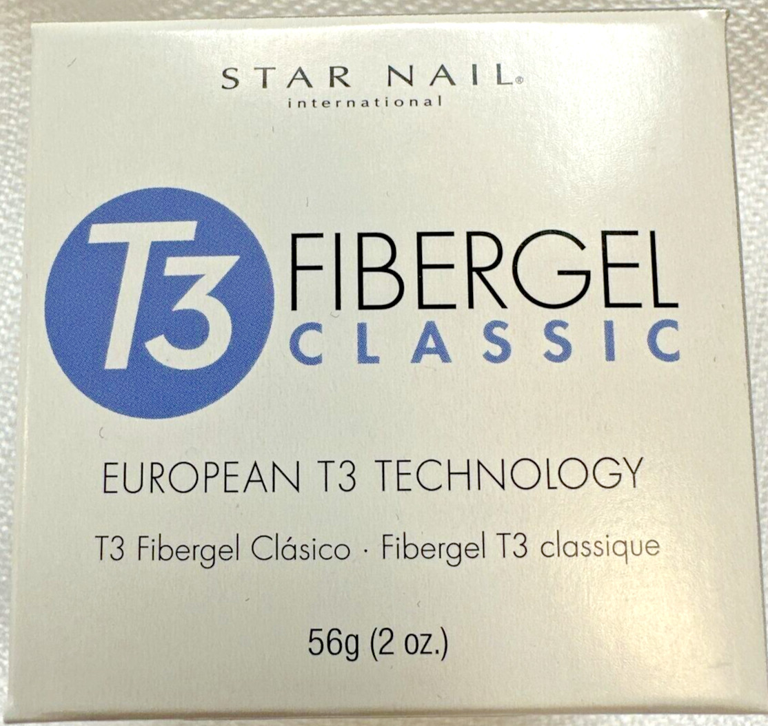 Star Nail T3 Fiber Gel Classic European T3 Technology PINK Color 2 oz