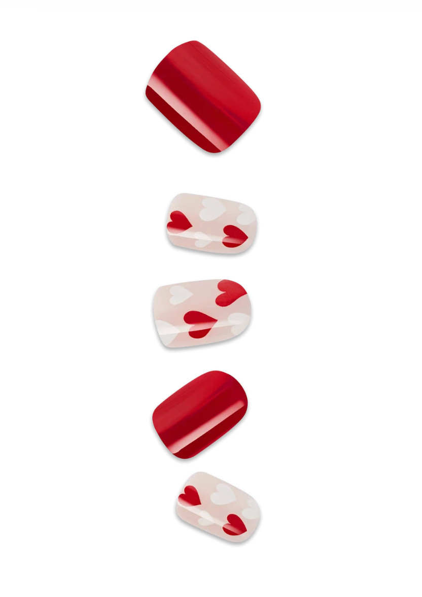 LOT OF 5 x 30 pcs imPRESS Press On Nails Valentine’s Day Heart Theme
