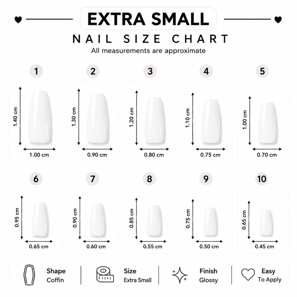 Warm Nude Red French Tip Coffin Press-On Nails – Extra Small