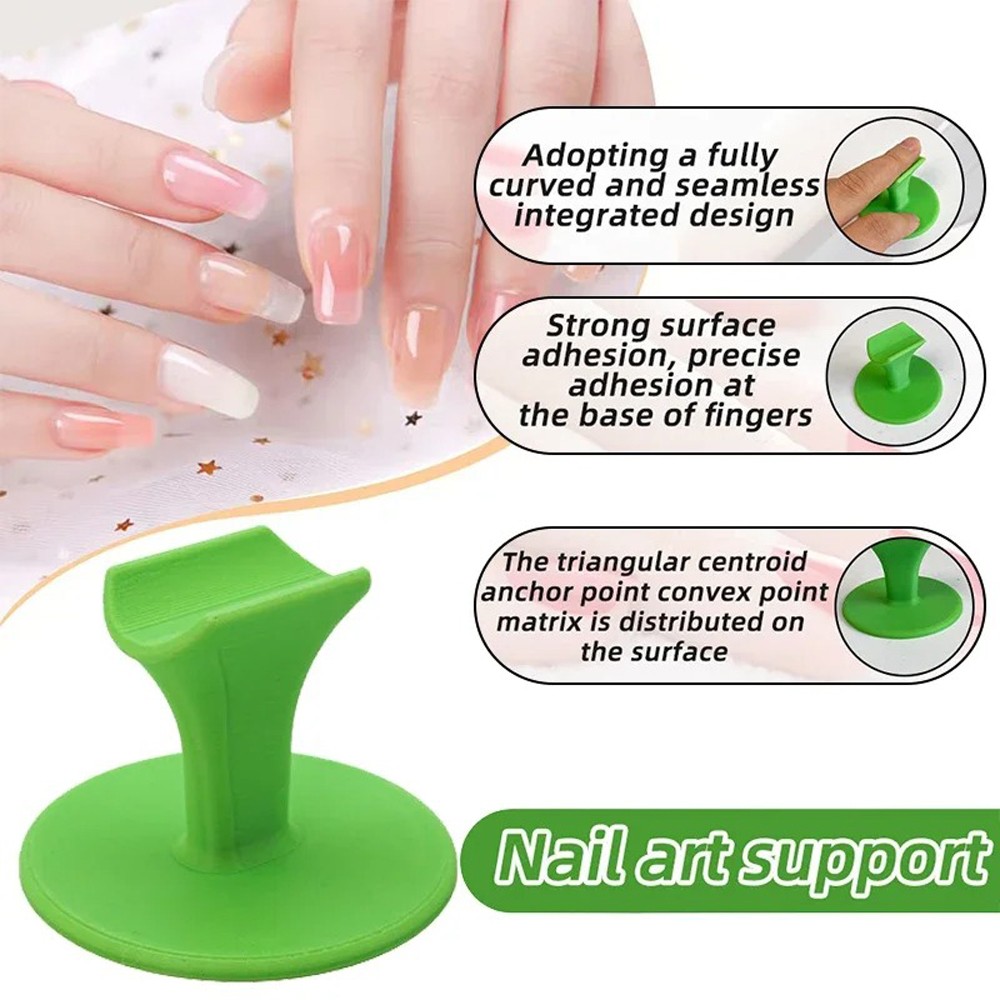 3D Printed Nail Art Steady Holder Compatible with Nail Painting (Finger Support)