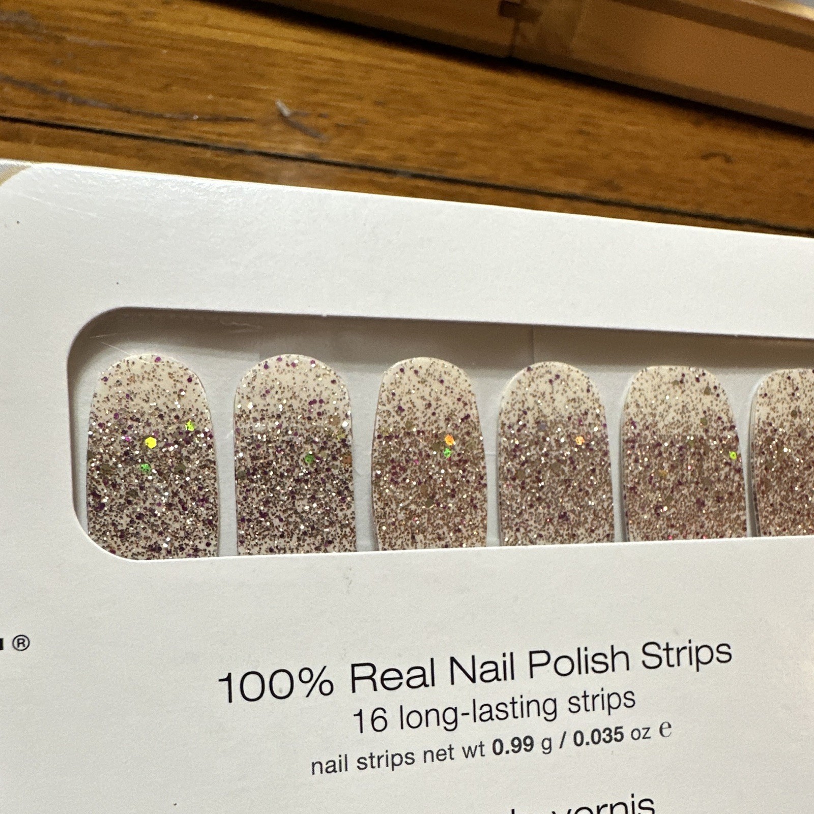 Color Street- Grand Finale – Gold Glitter Nail Polish Strips
