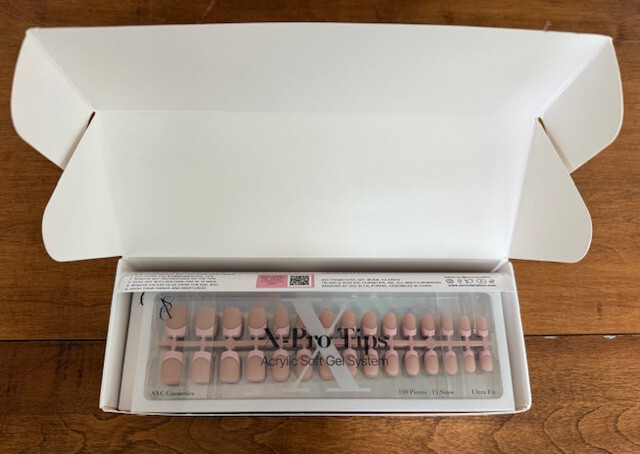 SXC Cosmetics X-Pro Tips Acrylic Soft Gel System FRENCH NAIL Skintone Nude NIB