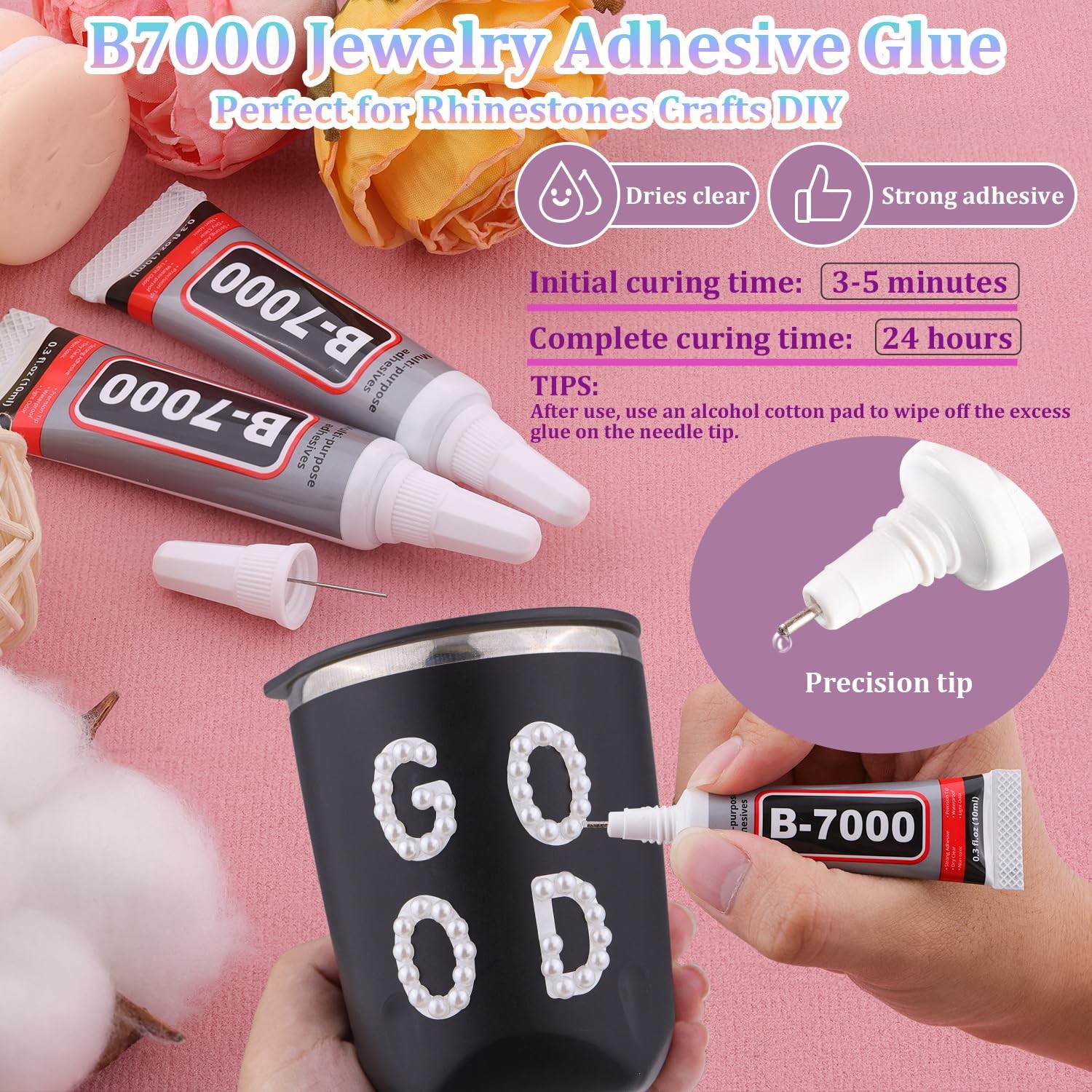 Nail Art Flat Back Half Round Pearl Kits, Mixed Sizes 6000 Pcs with B7000 Jew…