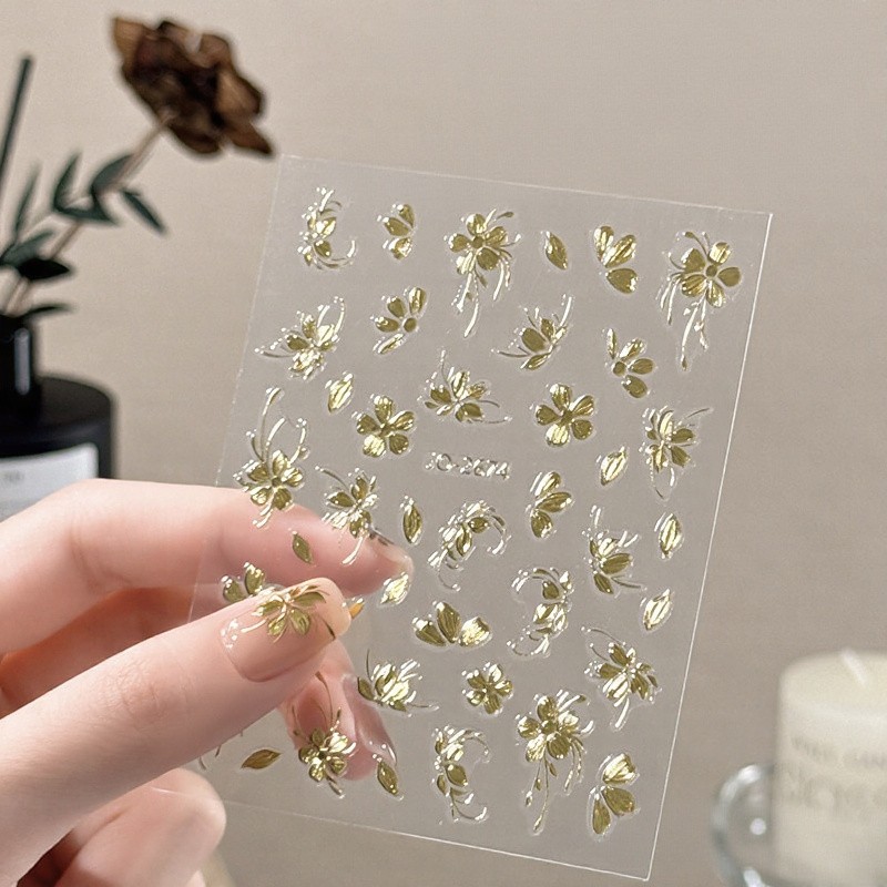 3D Nail Art Stickers Transfers Self Adhesive Decals Decoration Design Manicure