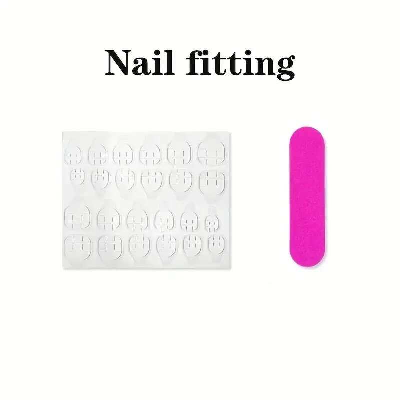 24pcs Golden Mirror Wearable Nail Advanced Wearable False Nails