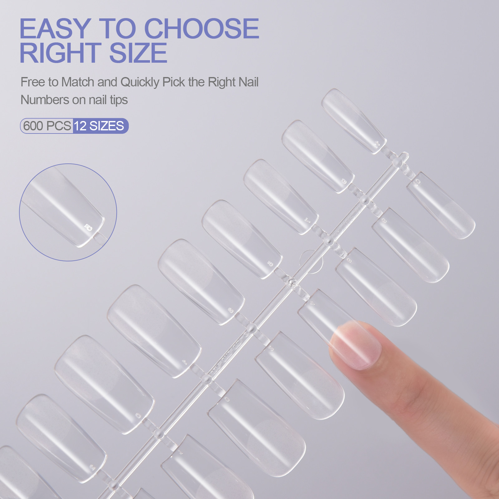 Gel X Nail Tips – Soft Gel Extensions for DIY Salon Nails | Square