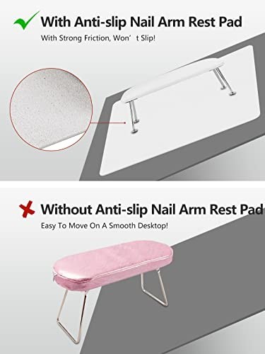 Nail Art Table Mat 23.6×15.8in Arm Rest Pad Acrylic Nails Waterproof Nonslip
