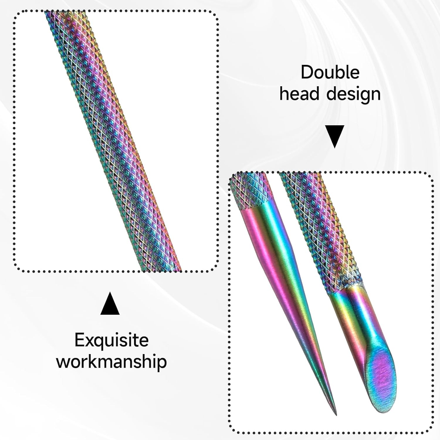 Nail Cleaning Cuticle Sti Stainl Steel Cuticle Pusher Remover Dead