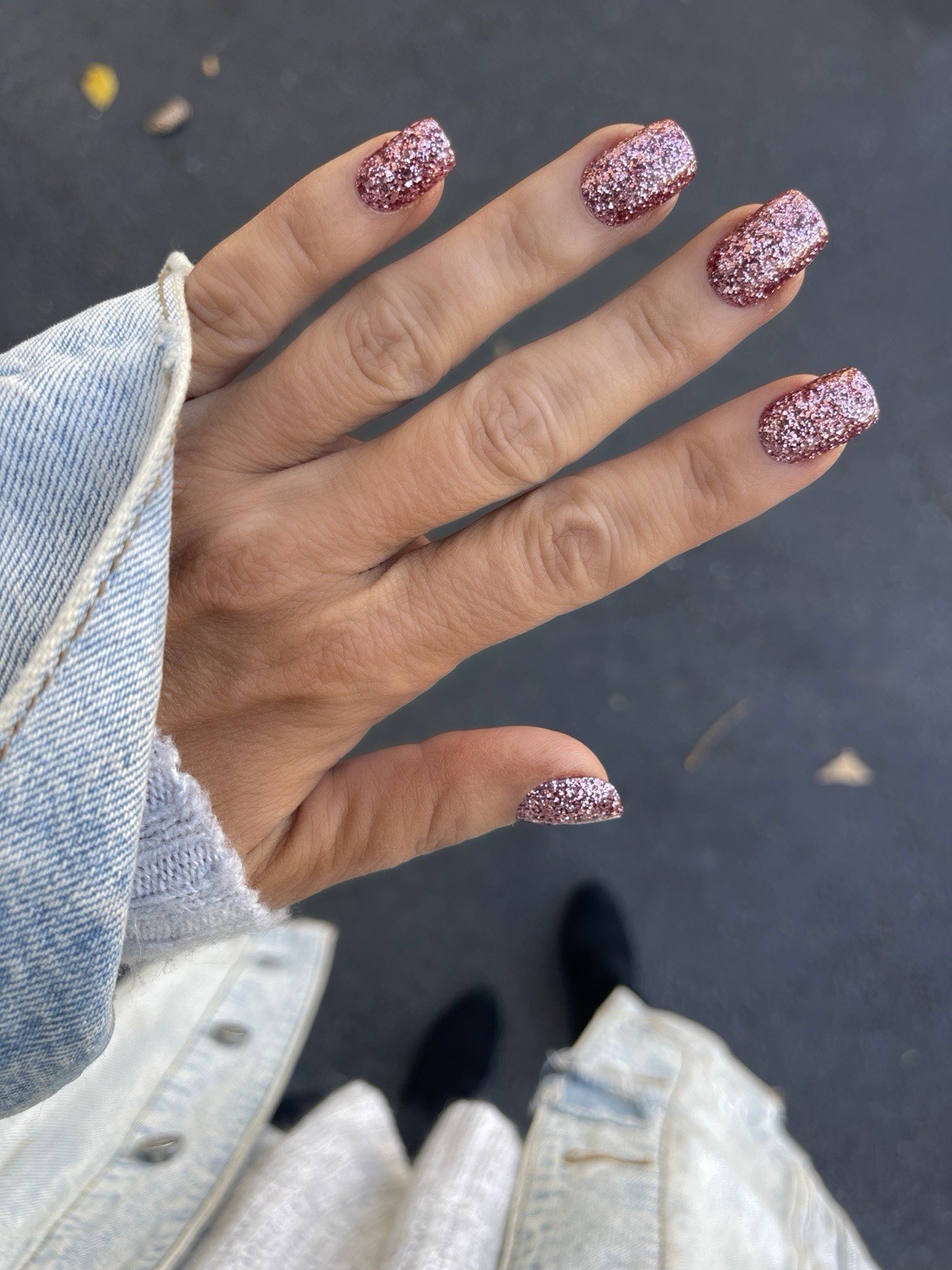 Red Aspen Press On Nails, Acrylic Short Squoval, Dianne’s Dazzling Diadem