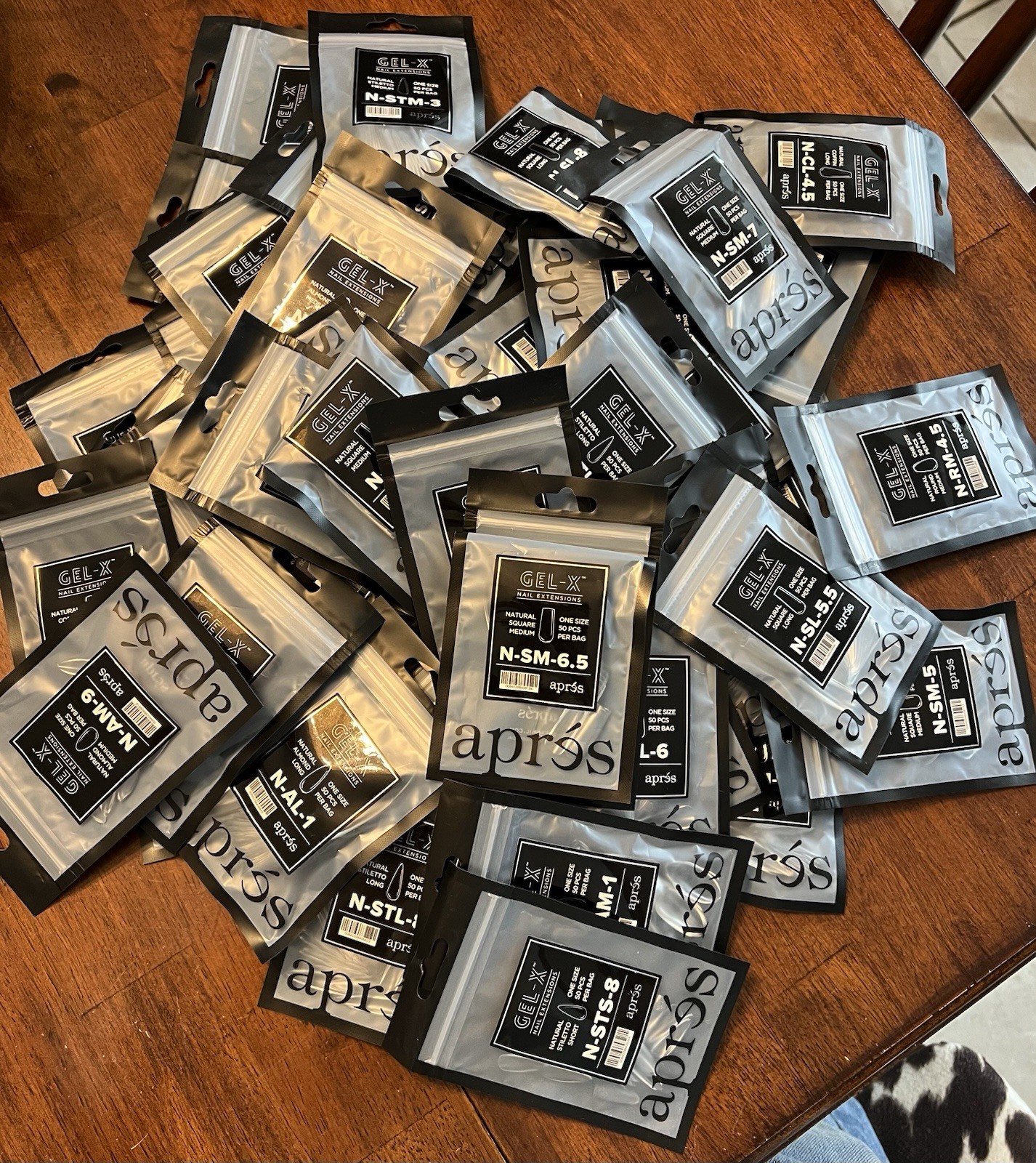 GEL-X Nail extensions. 53 packs of assorted nail extensions. Ships from Alabama