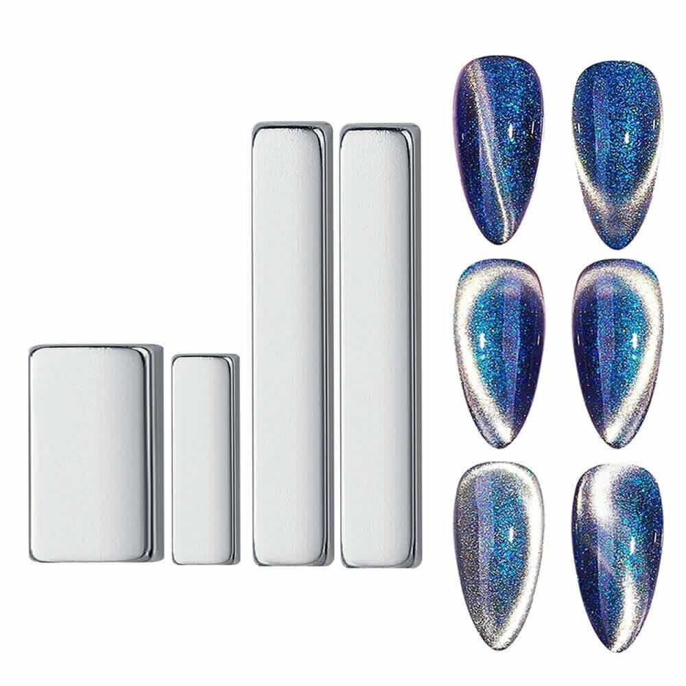 4X Cat Eye Nail Magnetic Stick Magnets for UV Gel 3D Line Strip Effect Manicure