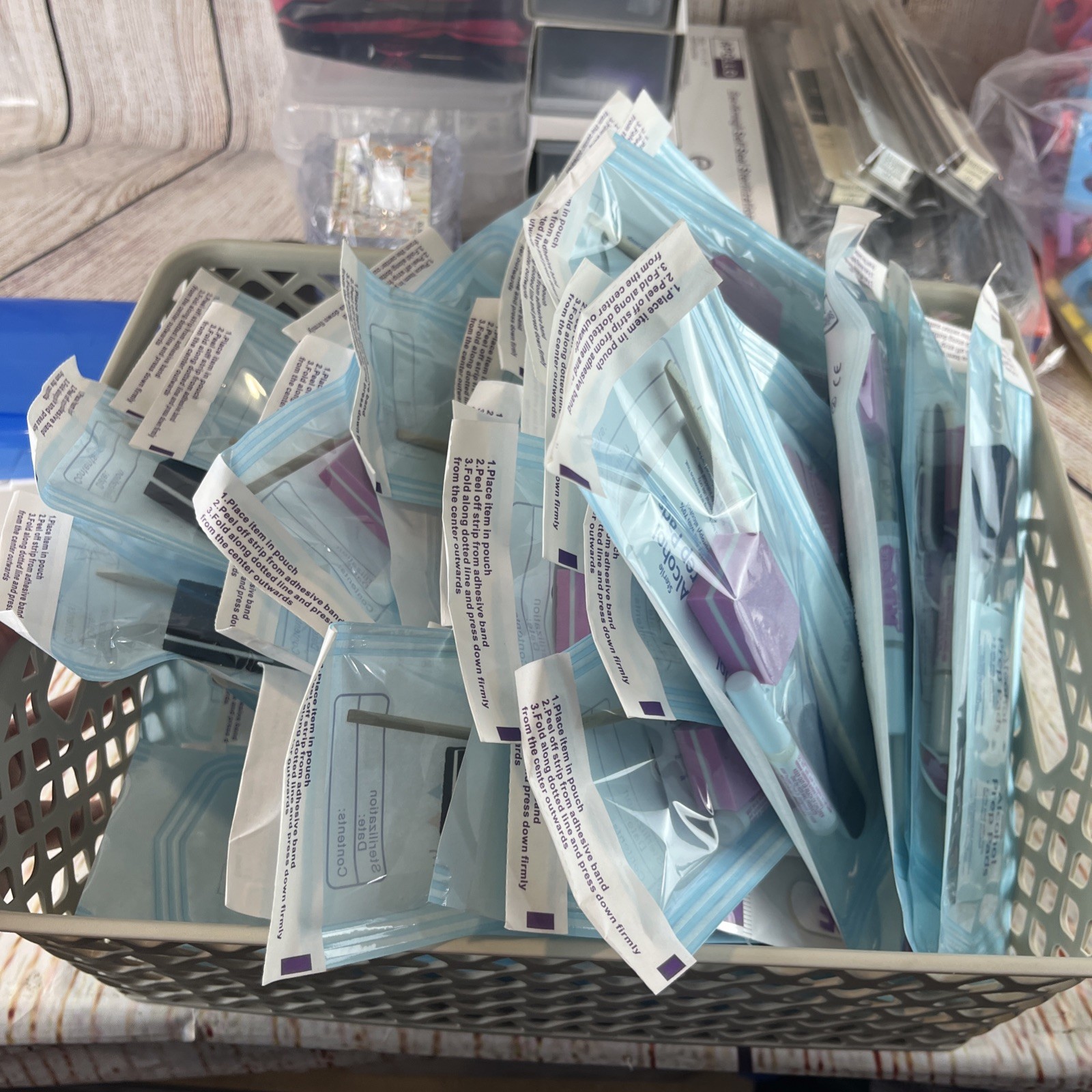 False Nail Tech Supplies Salon Liquidation Lot Technician File Buff Tool 10lb