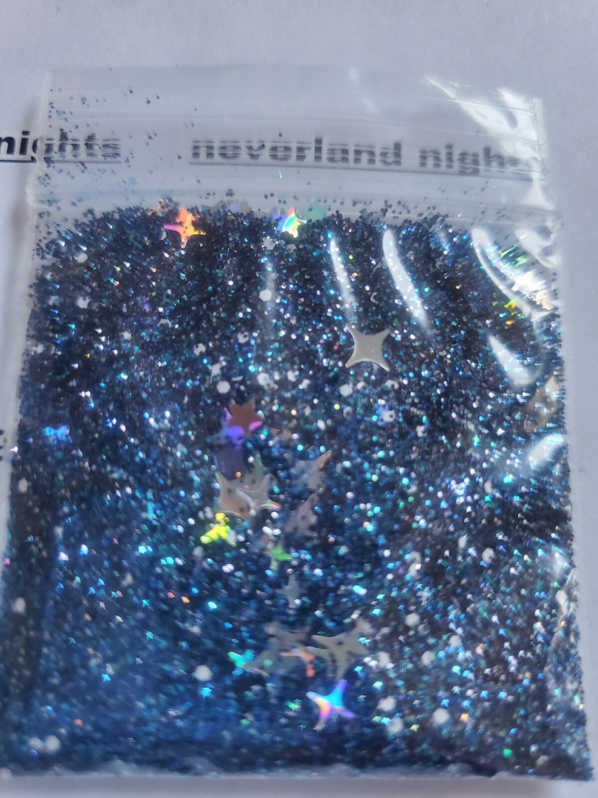Night Sky |Blue Glitter Mix|Nail Art|Acrylics & Gels