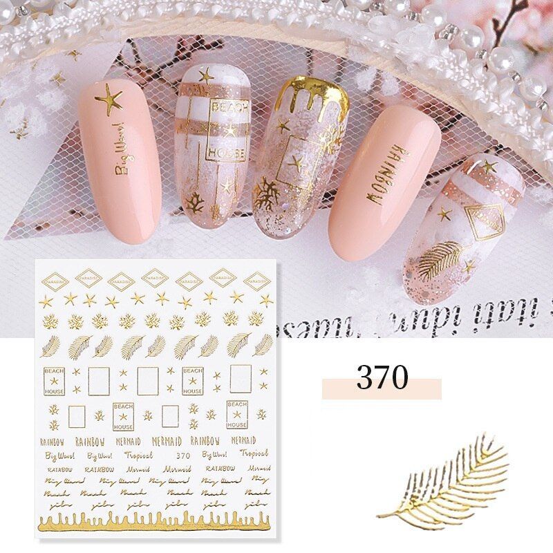 Adhesive Star Nail Stickers – Nail Art Foil Decals Manicure Accessories 1pc Set