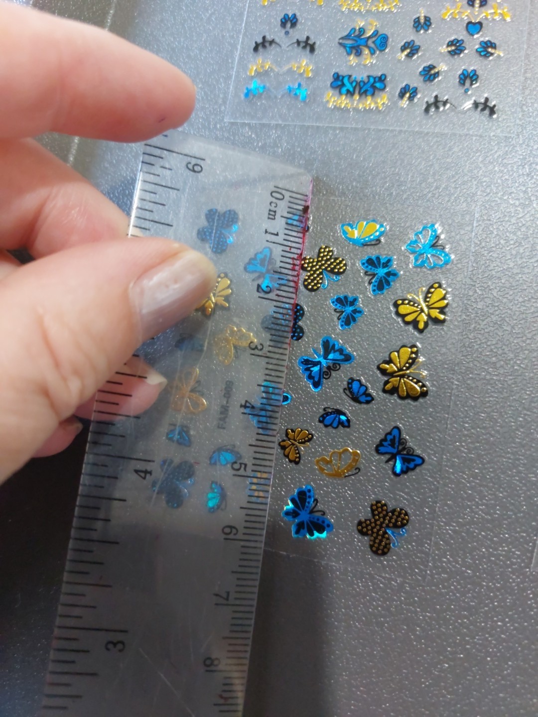 10 X Small Sheets Of Nail Art Stickers (D214) New
