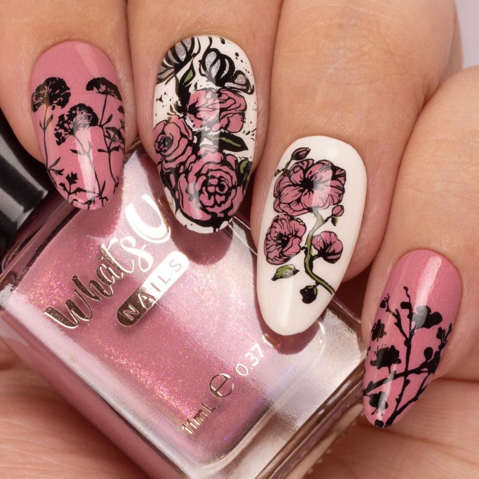 Whats Up Nails – Mauver and Shaker Regular Polish (Mauve with Shimmer)