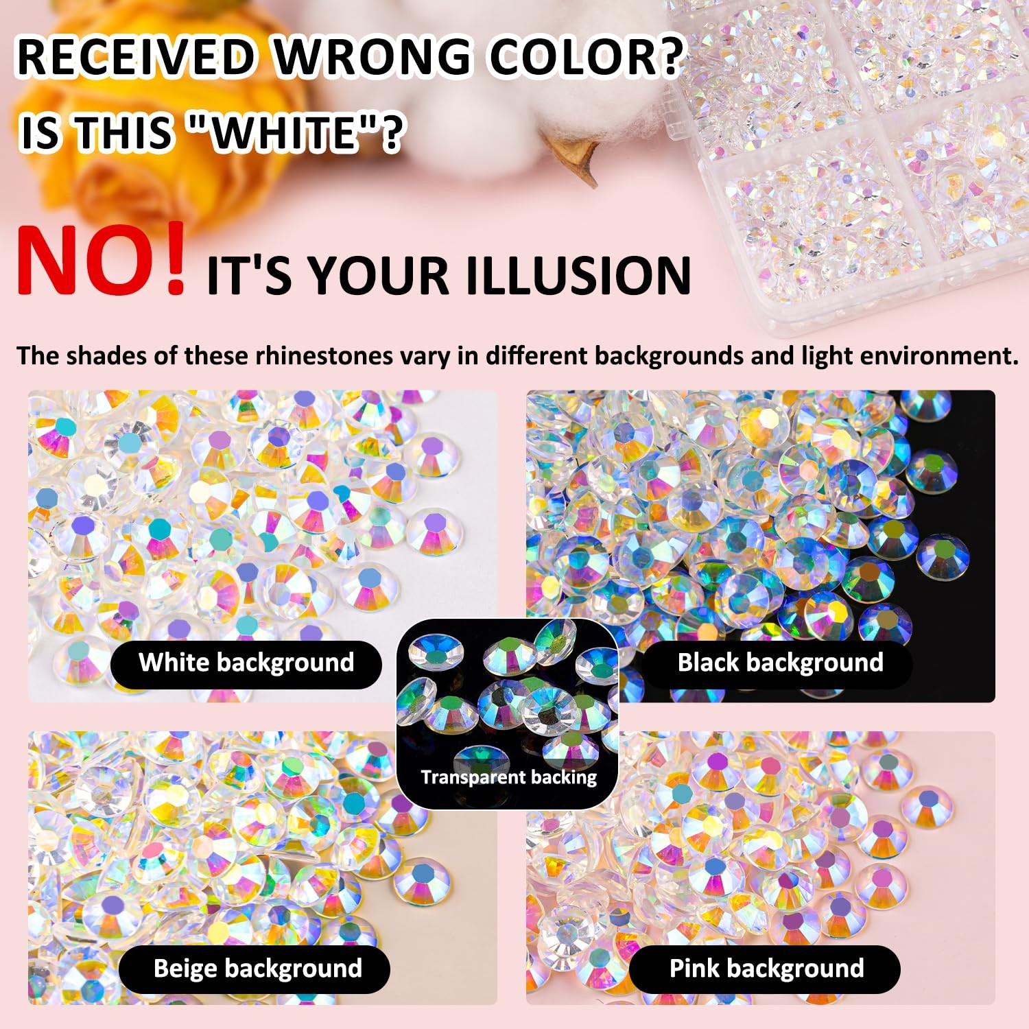 16000Pcs Resin Jelly Rhinestones for Crafting, Transparent AB Flatback Gems, …