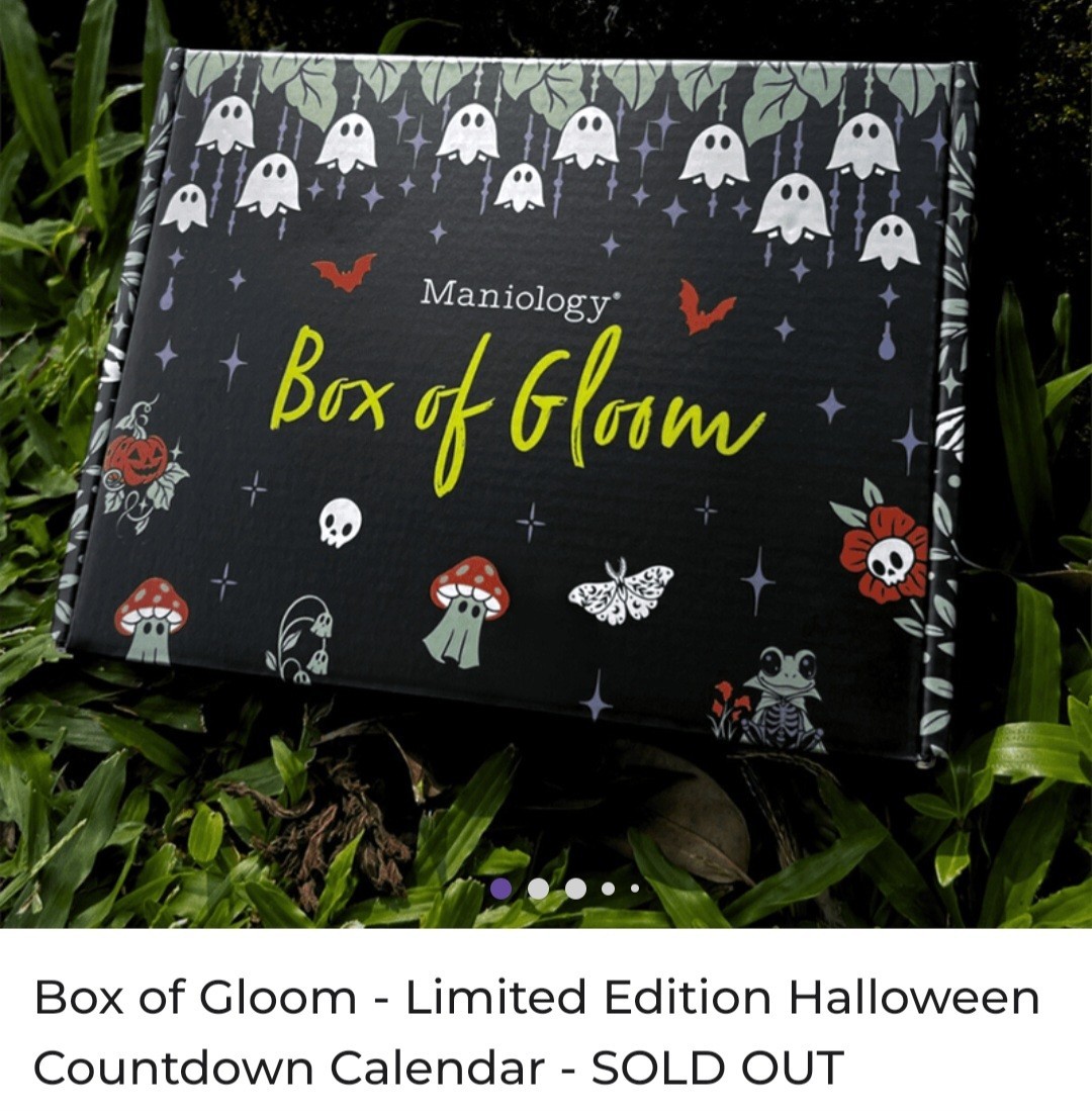 Htf! Maniology Box of Gloom ’25 Limited Edition Nail Stamping