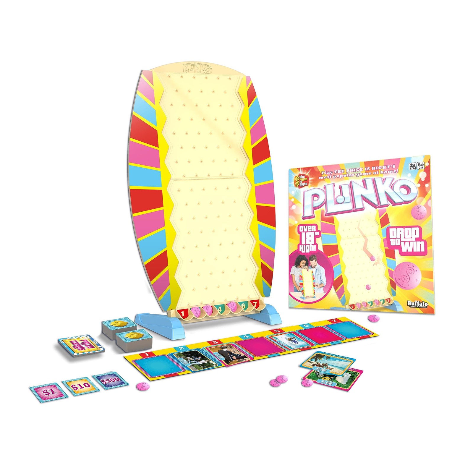 PLINKO – Family Board Game Inspired by The Price is 18 inches, Multicolor