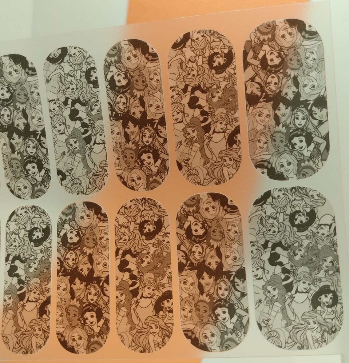 Jamberry Nail Wrap “Dare To Dream” Disney Princesses Full Sheet Clear