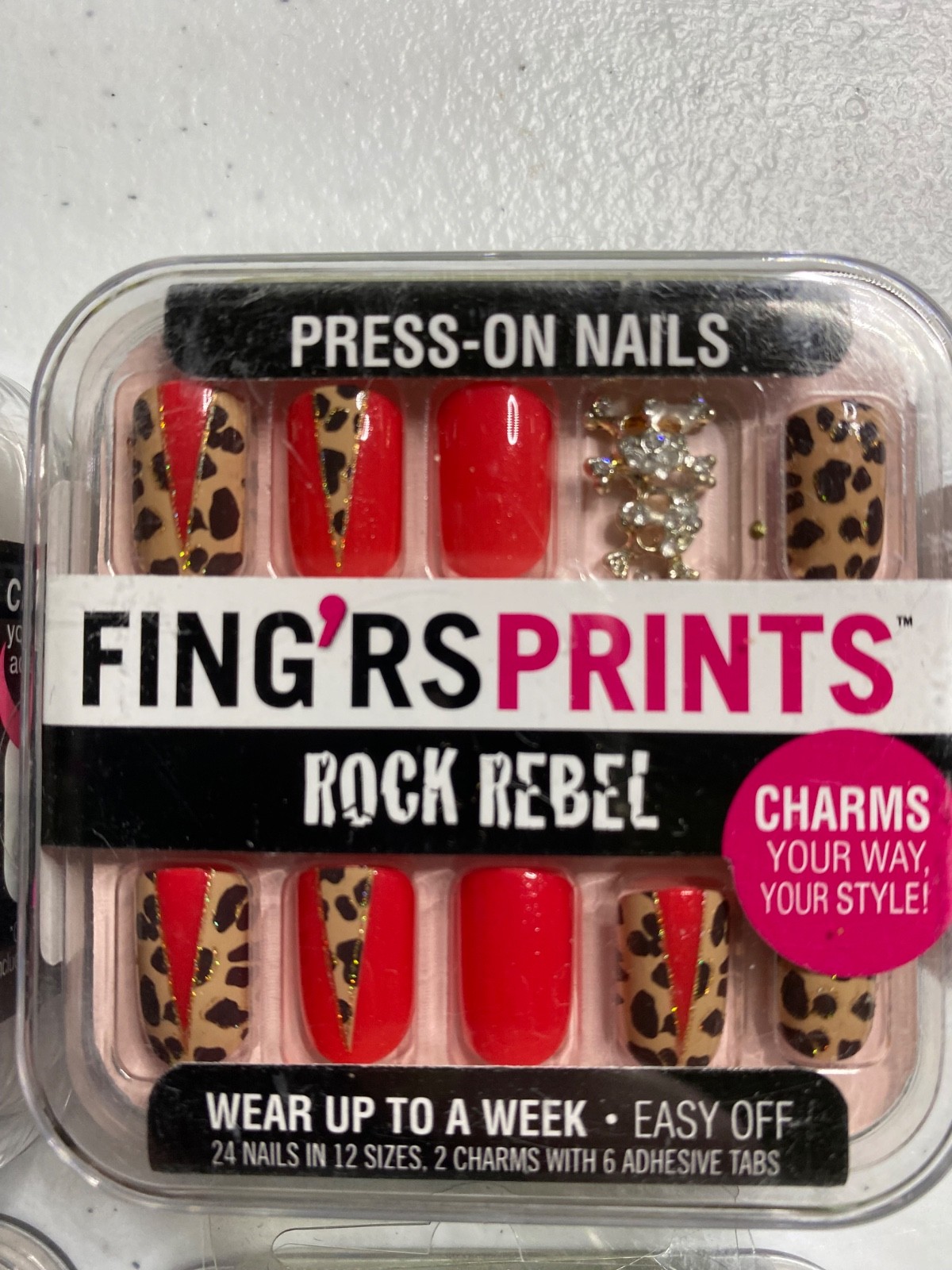 4 Sets Fing’rs Prints Ghoulish Glam Press on Nails – Horror – Goth – Spooky