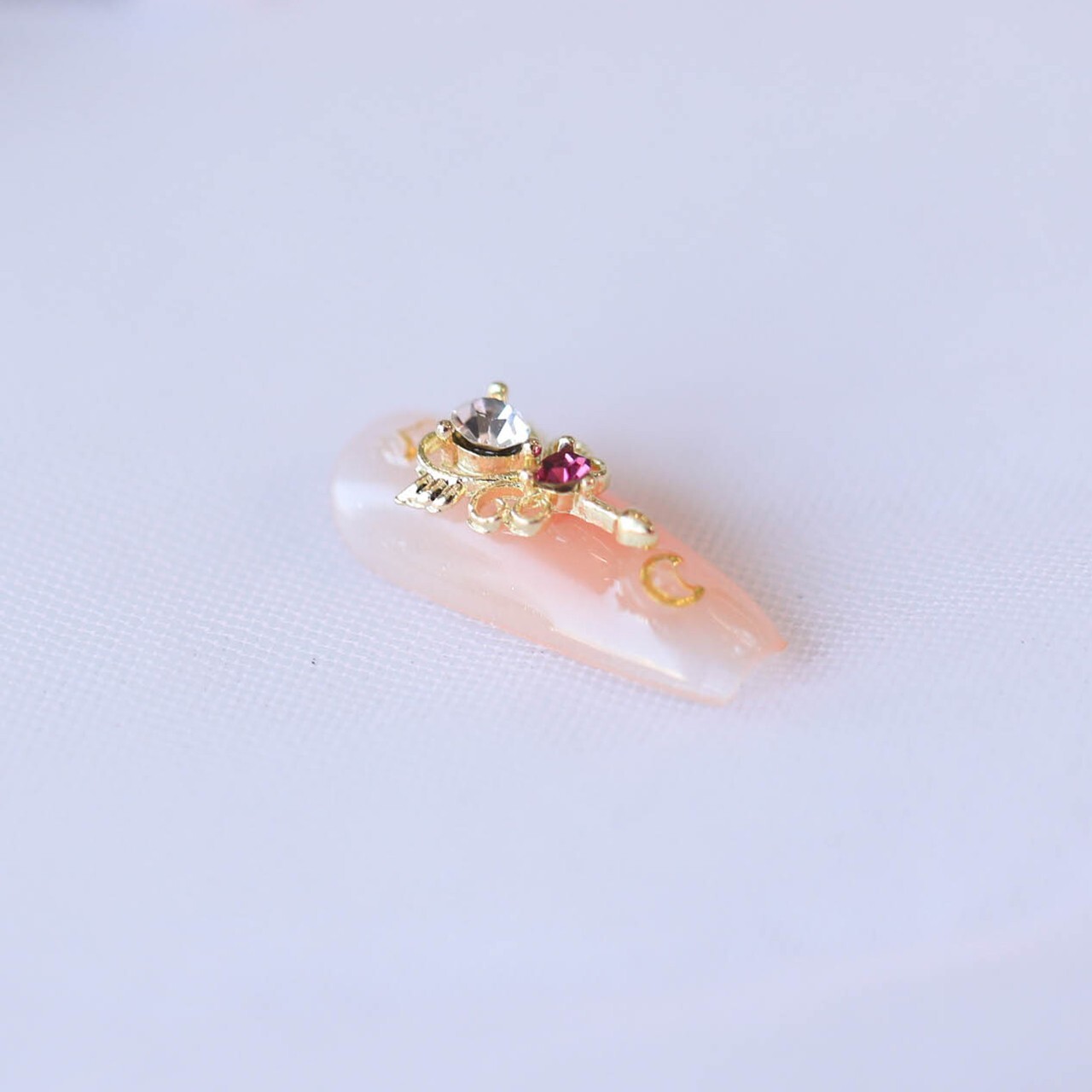 15Pcs Blushing Petal Nail Art by Handmade