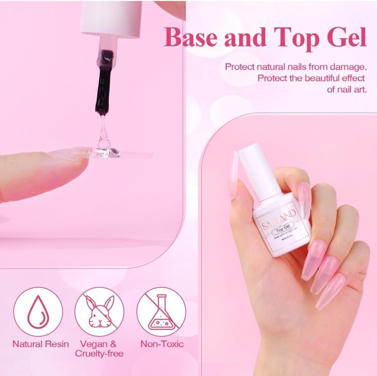 SAVILAND Acrylic Nail Kit Professional 100%Vegan, Cruelty Free. With Tips