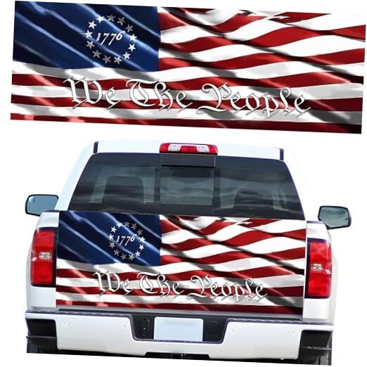 Truck Tailgate Wraps Decal – 66×23.6 in American Decal Graphics We The People