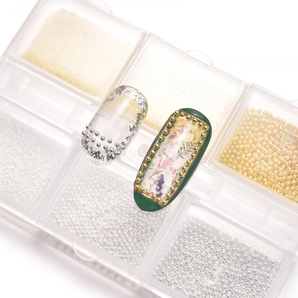 Valentine’s Day Nail Art Decorations 600 Pcs Crystal Glitters Rhinestones