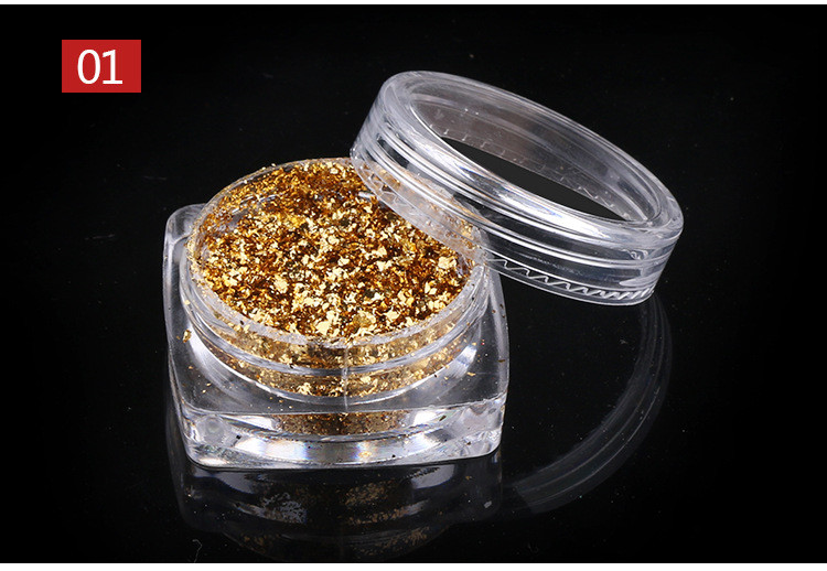 Nail Mirror Flakes Magic Foil Chrome Metallic Powder Shiny Sequins Decoration