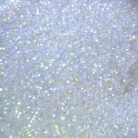 TCR321 White Iridescent Rainbow Hexagon Shape Glitter Size:0.4mm 4 Pounds