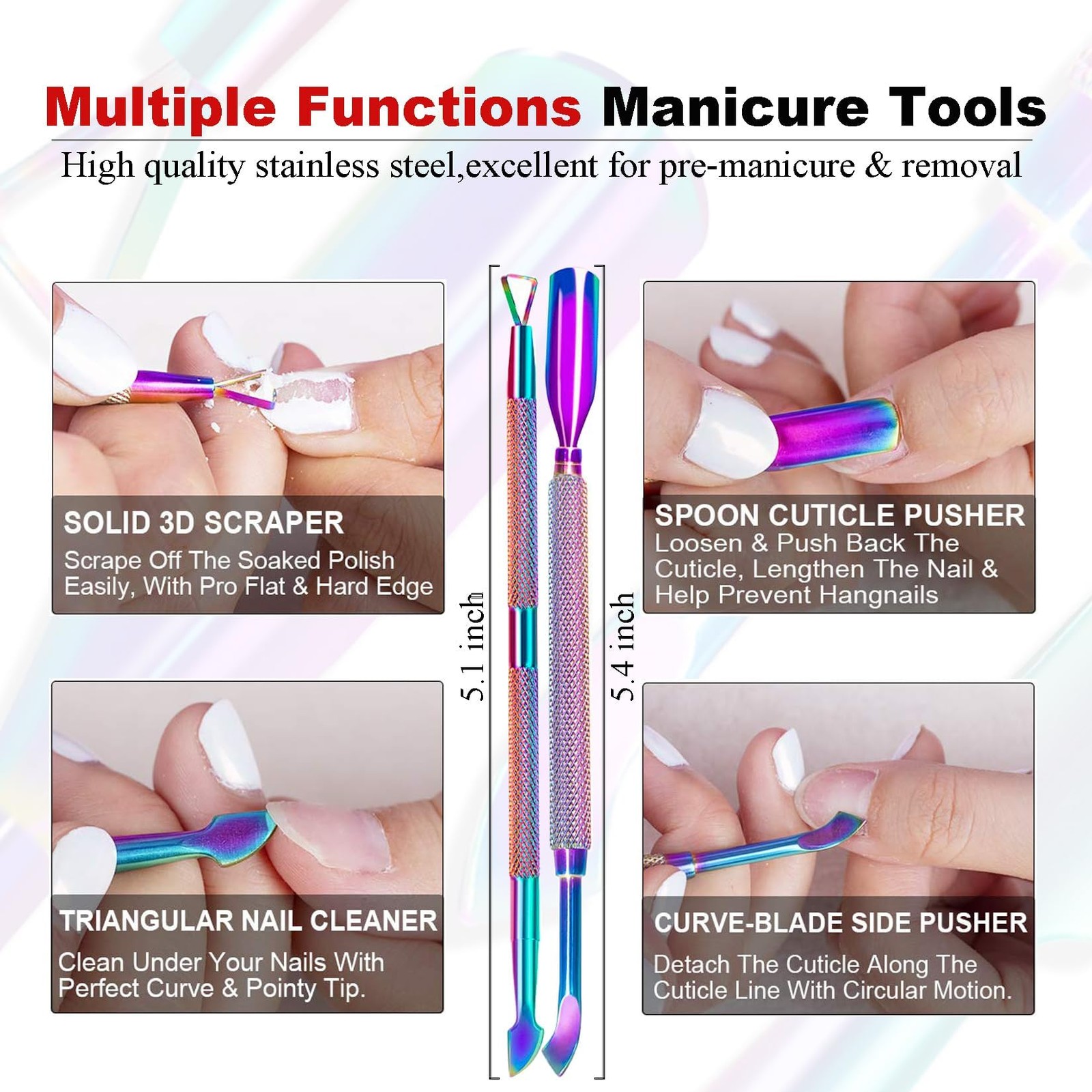 Gel Polish 0.26 Fl Oz (Pack of 2), Remover & Cuticle Oil & Manicure Tools