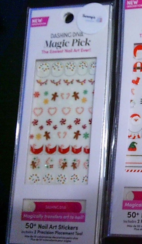 NEW Dashing Diva Magic pick 3D 50+ nail art stickers SWEET TREATS GINGERBREAD