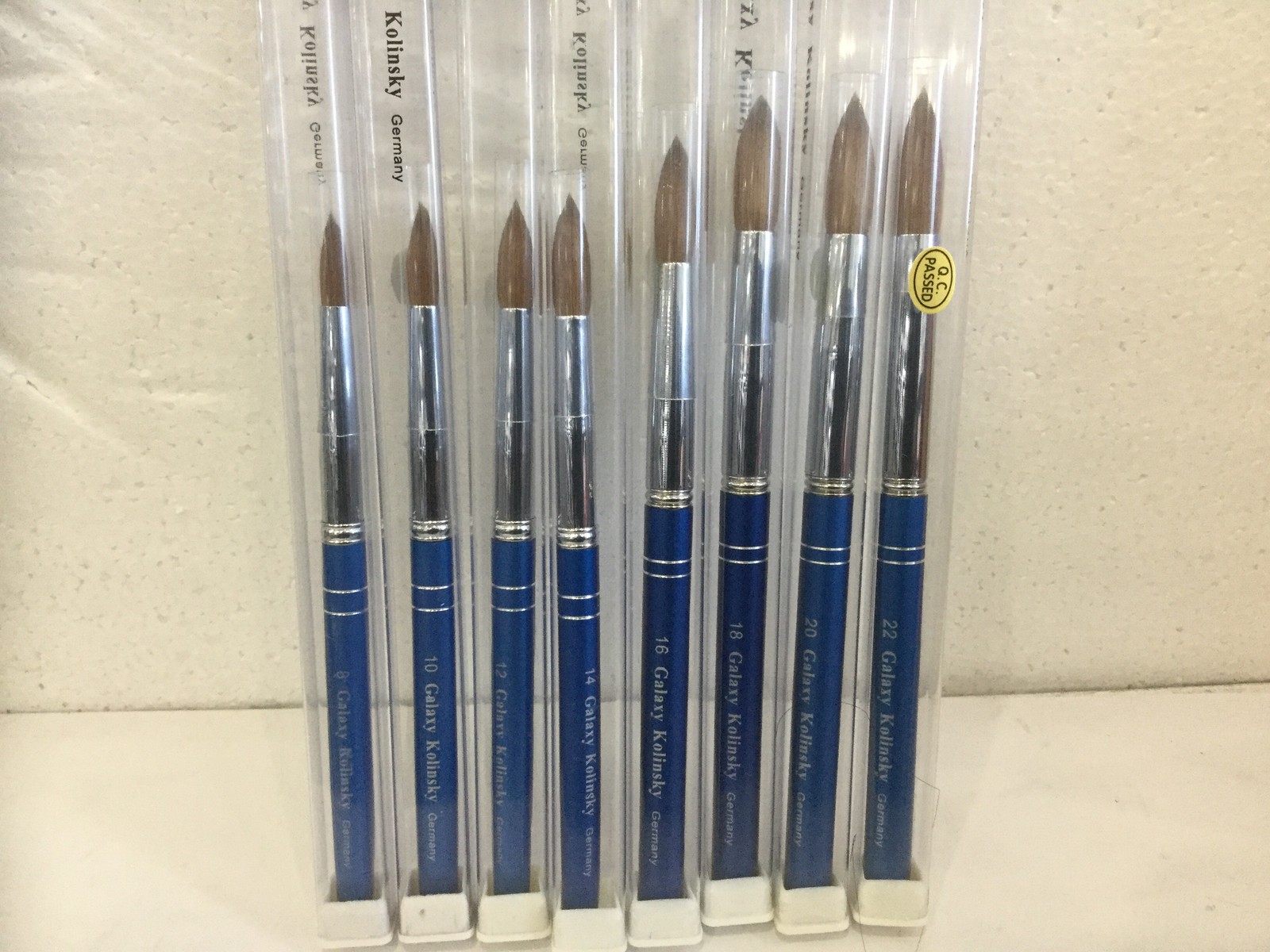 Galaxy 100% real Kolinsky Acrylic Nail Brush Round size 8 10 12 14 16 18 20 22
