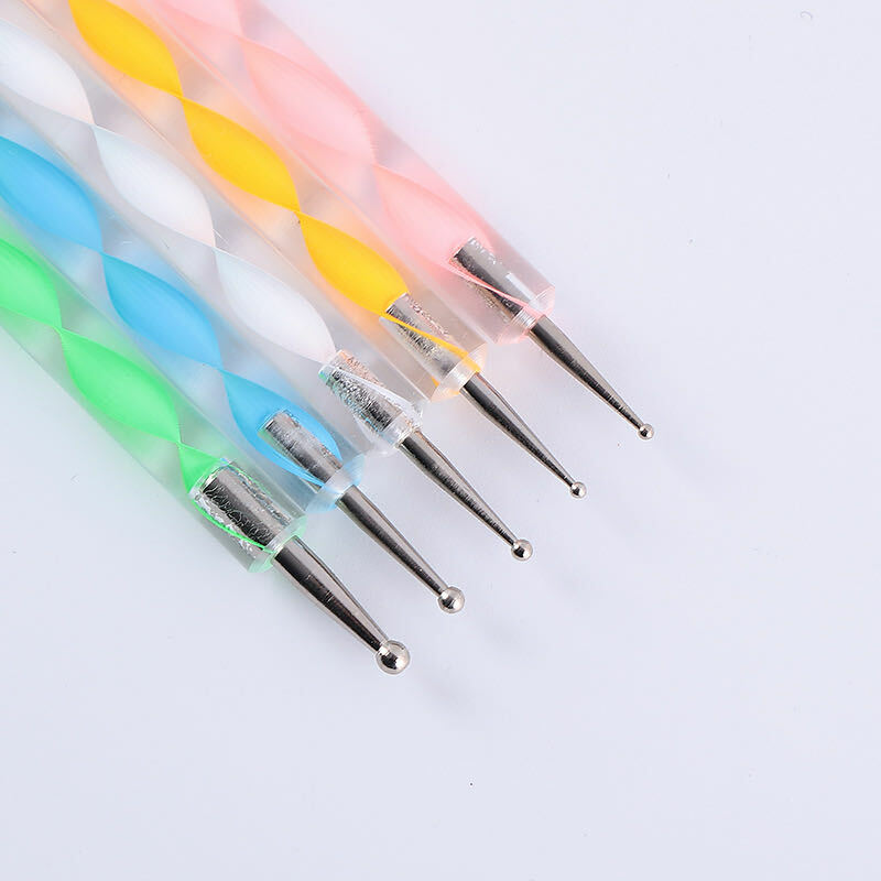 20PCS NAIL ART BRUSHES DESIGNING PAINTING DOTTING DETAILING PENS BRUSHES KIT,UK