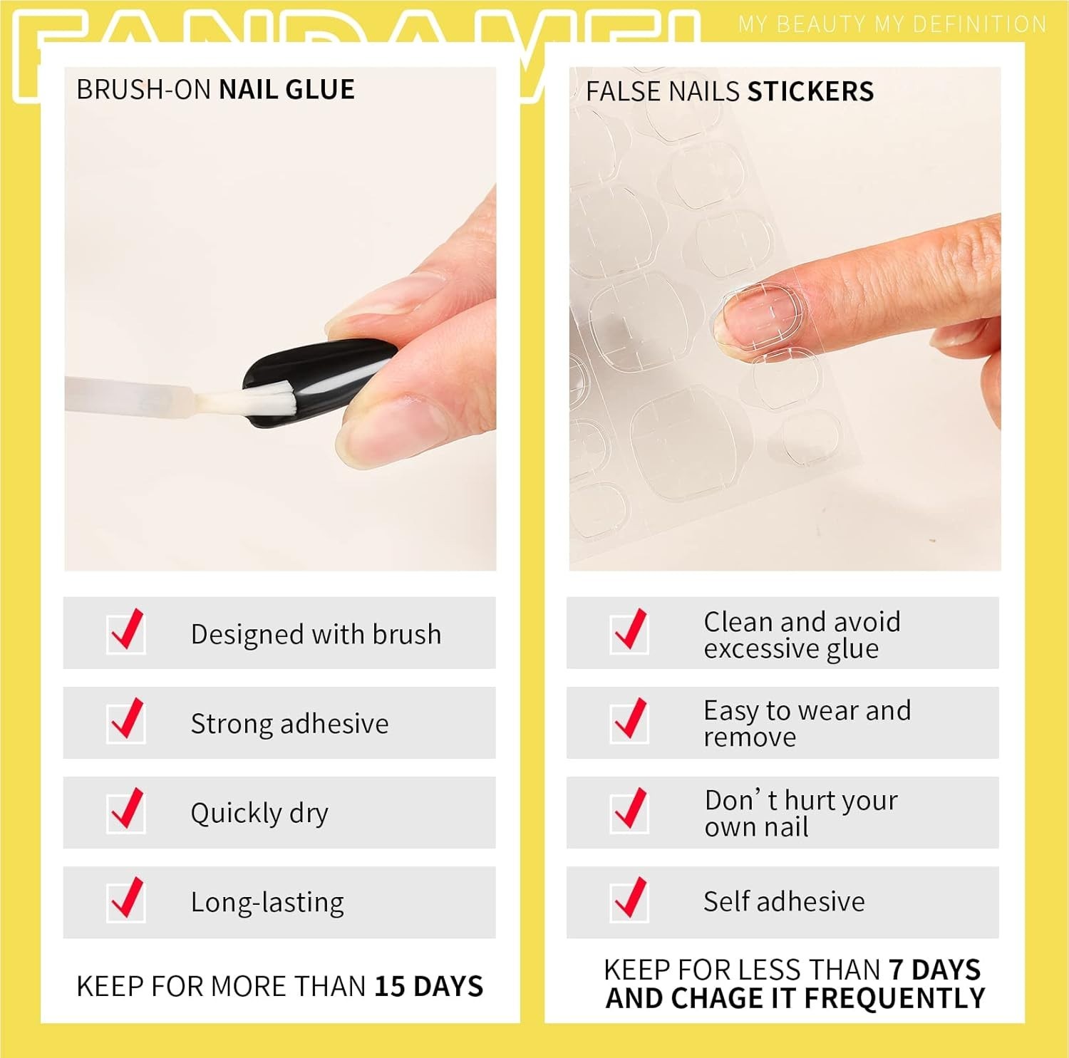 Versatile 576PCS Press On Nails in Almond Matte – Easy to Apply & Glamorous