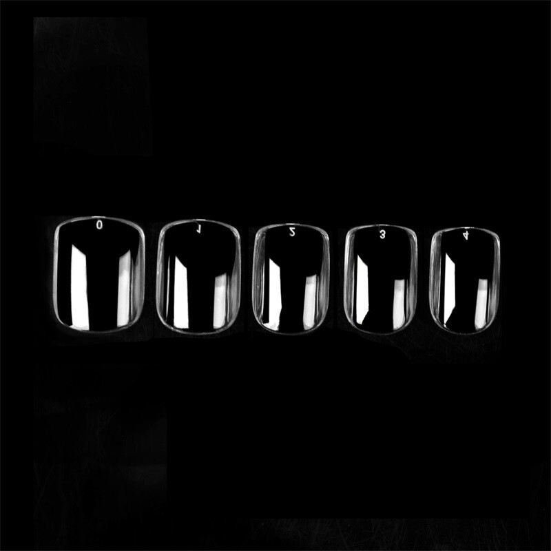 240pcs Ultra Short Square Gel Nail Tips Full Coverage Extension False Nails