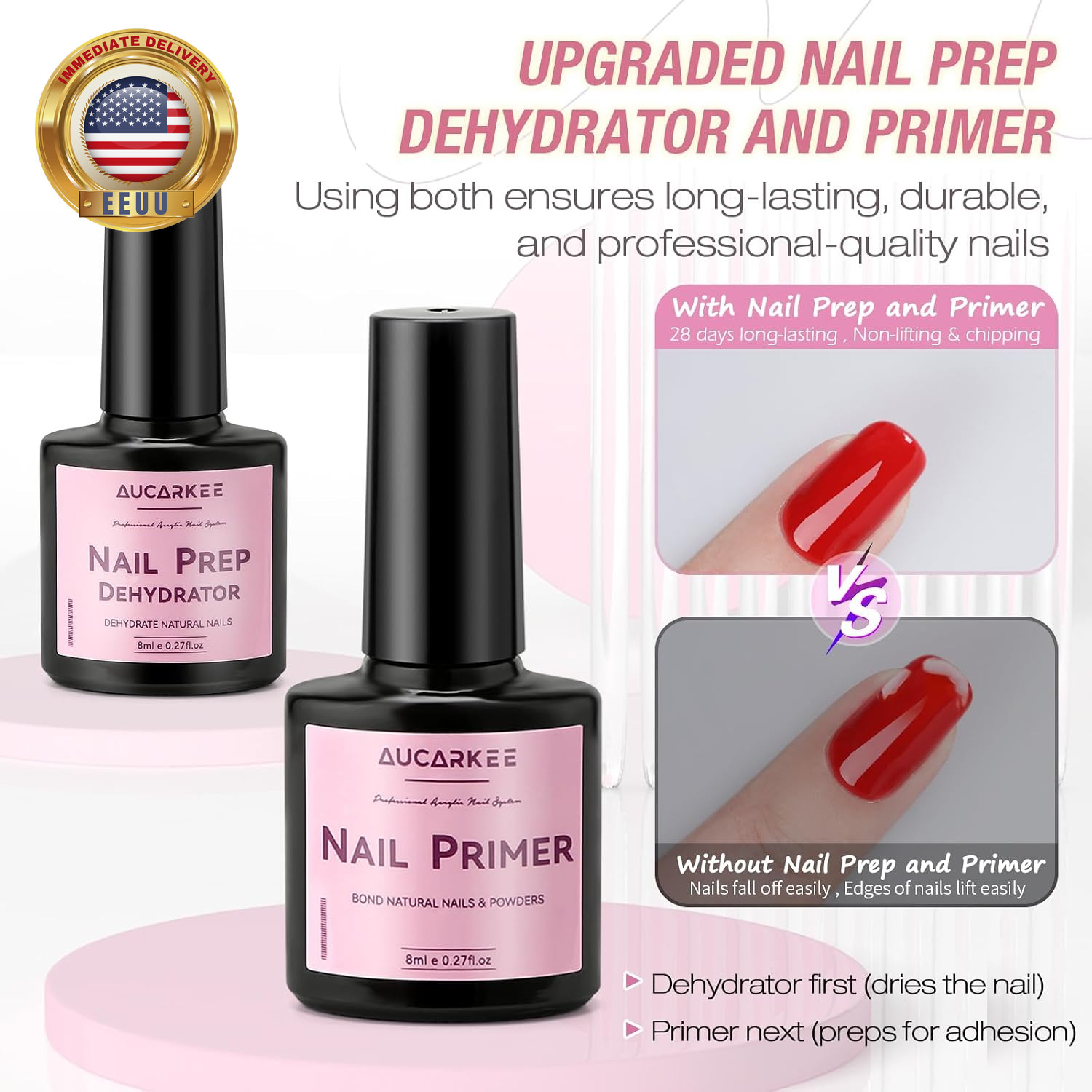 Acrylic Nail Kit – Professional Clear Acrylic Powder and Liquid Set with Nail Br