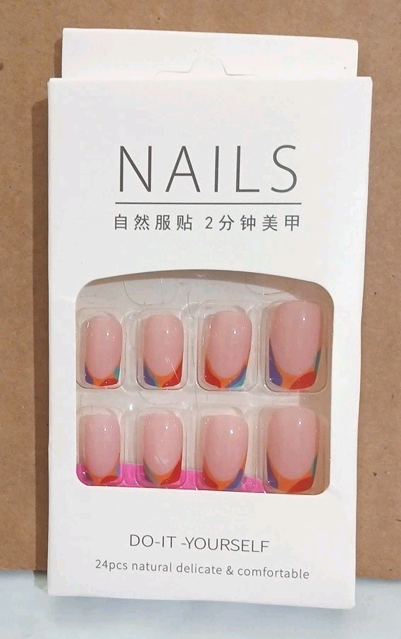 Lot Of 3 Packs – False Nails Beautiful Nail Do it Yourself 24 Pcs Each