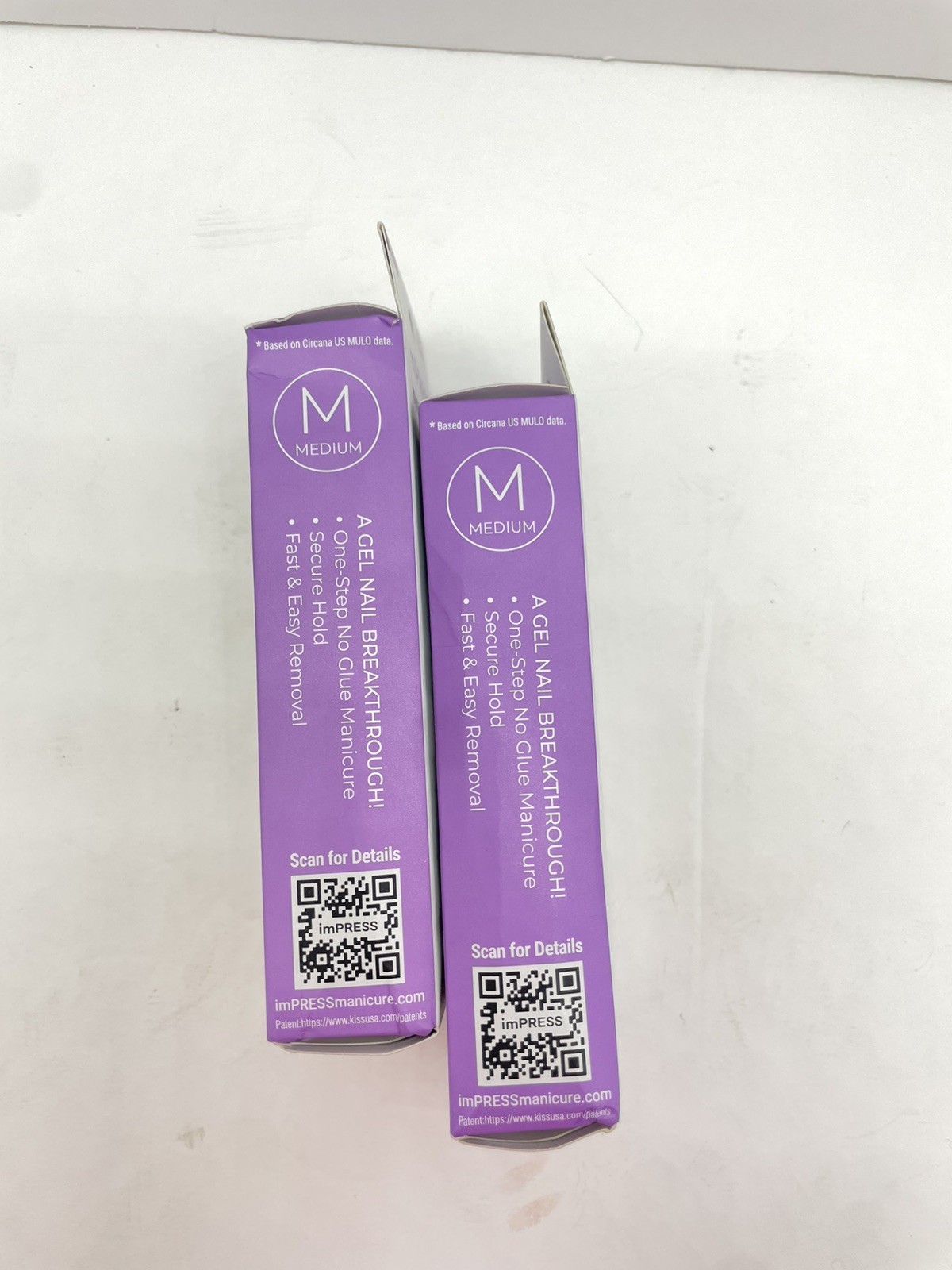 2 PACK Kiss imPRESS No Glue Press-On Nails Pure Ray and Summer Spell.