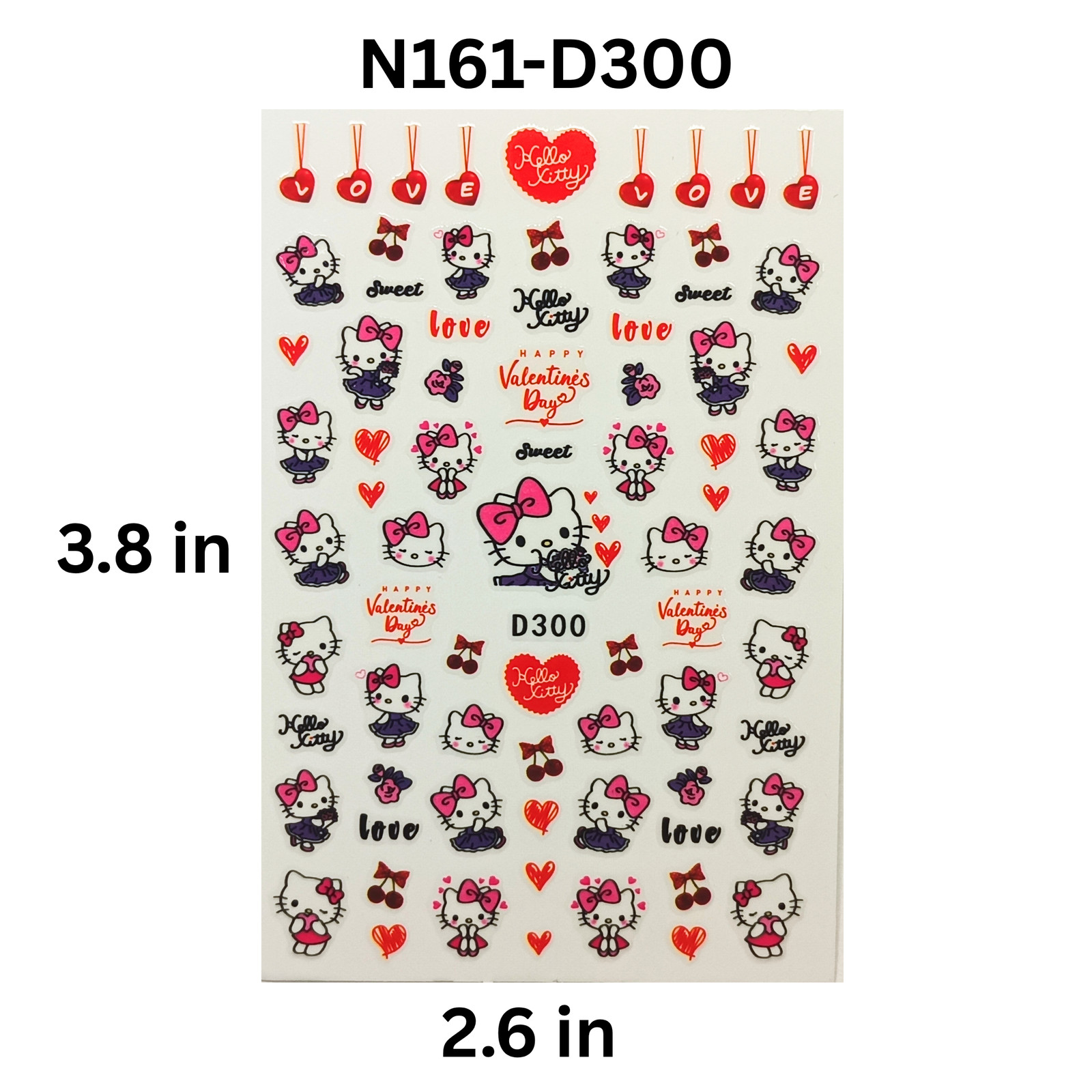3D Hello Kitty Nail Art Stickers – Easy Peel & Stick Nail Designs