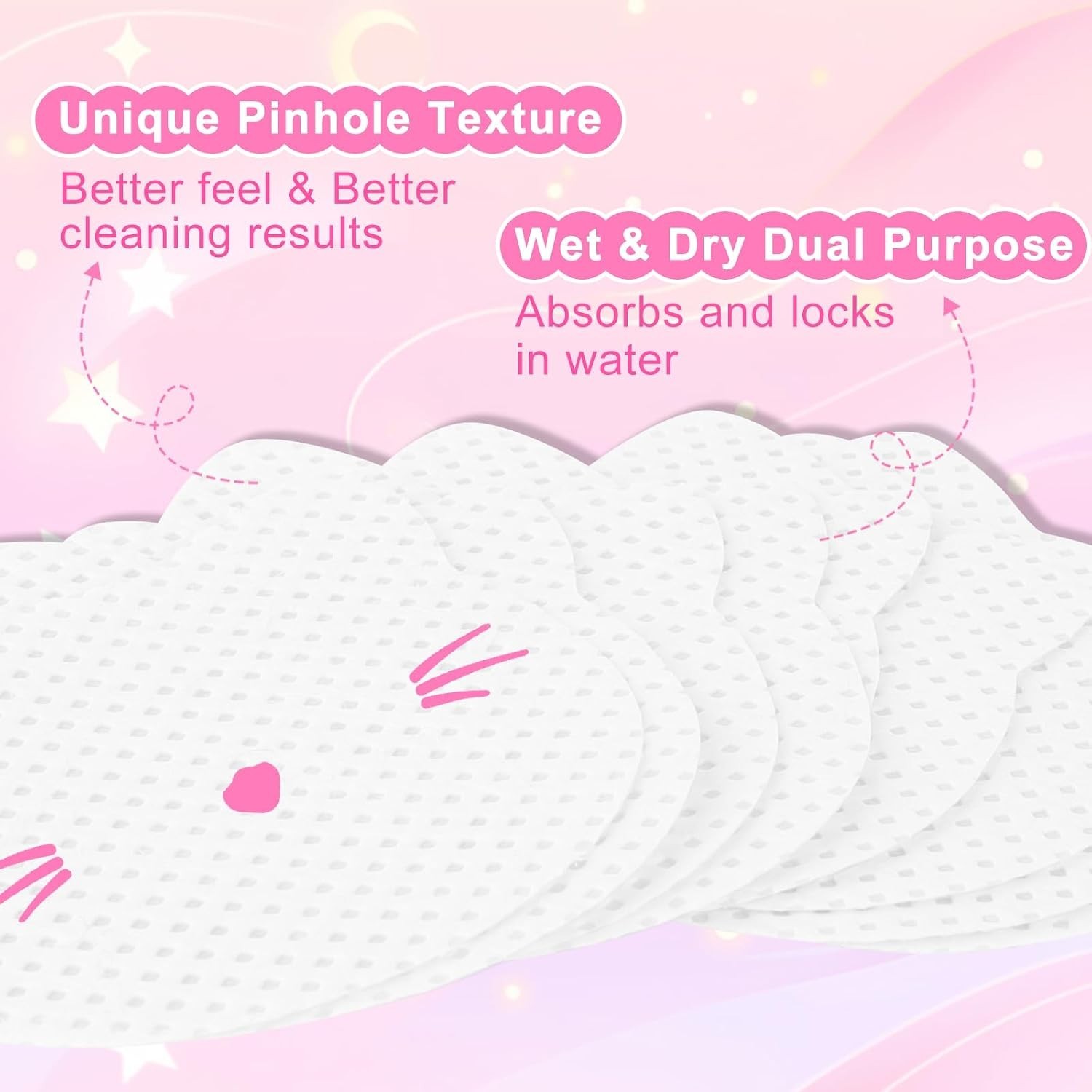 Nail Wipes 400PC Cat Shape Lint Free Super Absorbent Gel Polish Remover Pads …