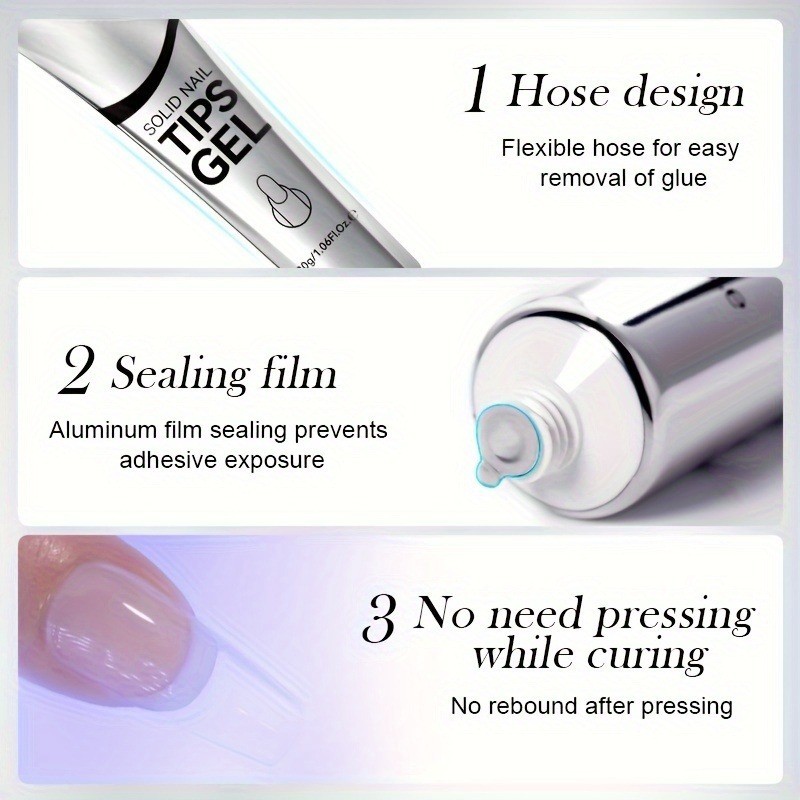 Durable Non-Toxic False-Nail-Specific Super Strong Nail Glue for False Nail Tips