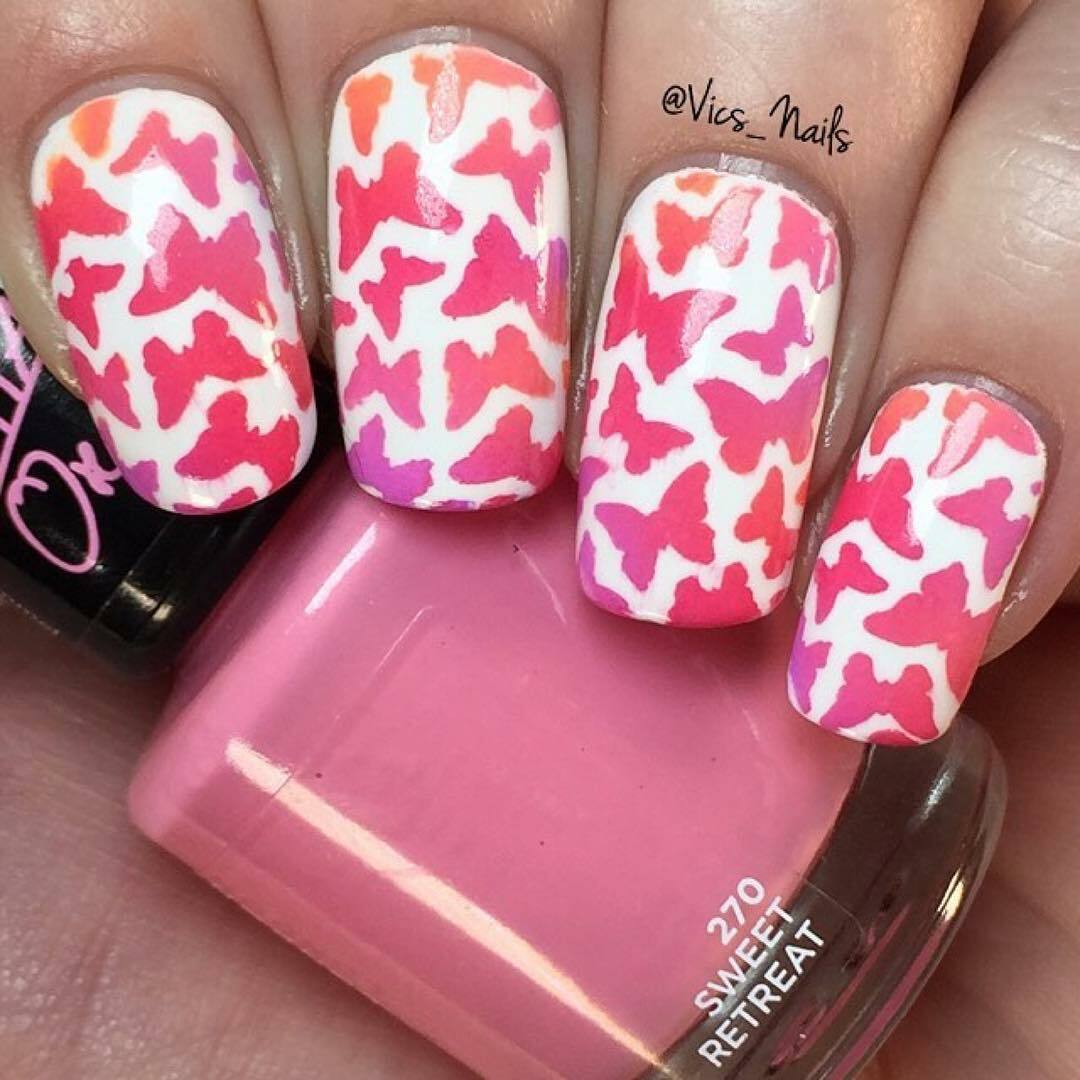 Whats Up Nails Butterflies Stencils for Nails, Nail Stickers, Nail Vinyls