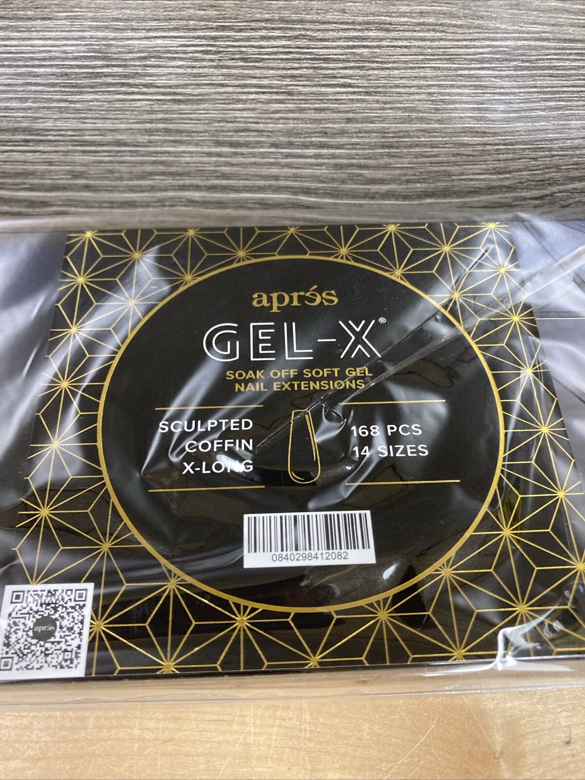 Apres Gel-X Soak Off Soft Gel Nail Extensions 168 Pcs 14 Sizes Sculpted Coffin