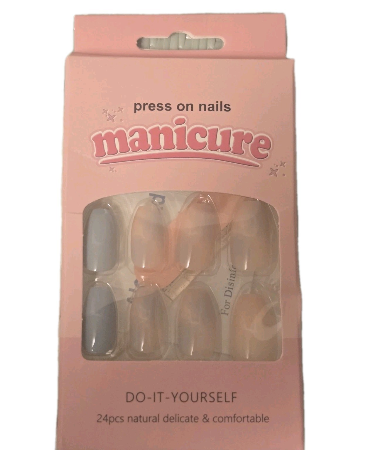 Uñas Postizas Decoradas Facil De Poner/ Decorated false nails—easy to apply
