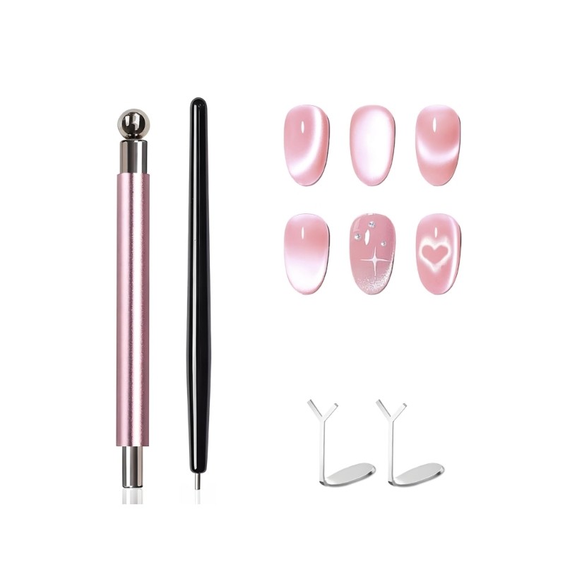 Nail Art Tools Cats Eye Nail Magnet Tool Set for Cats Eye Gel Polish