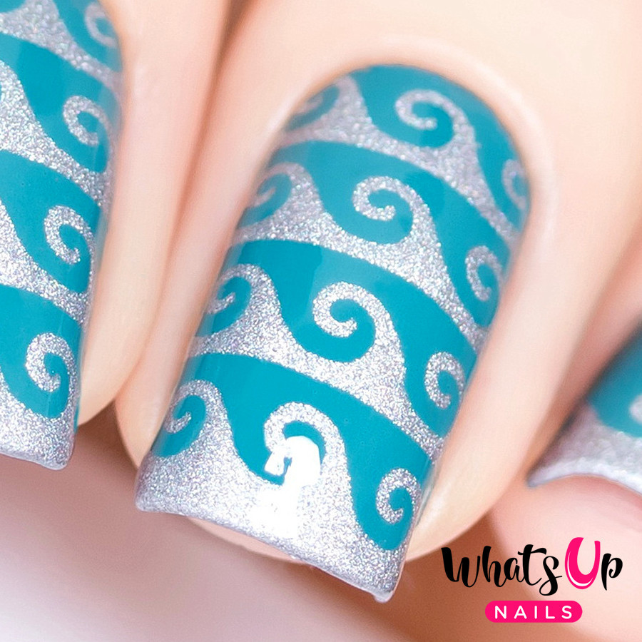 Hawaiian Waves Tape for Nails, Nail Stickers, Nail Art, Nail Vinyls