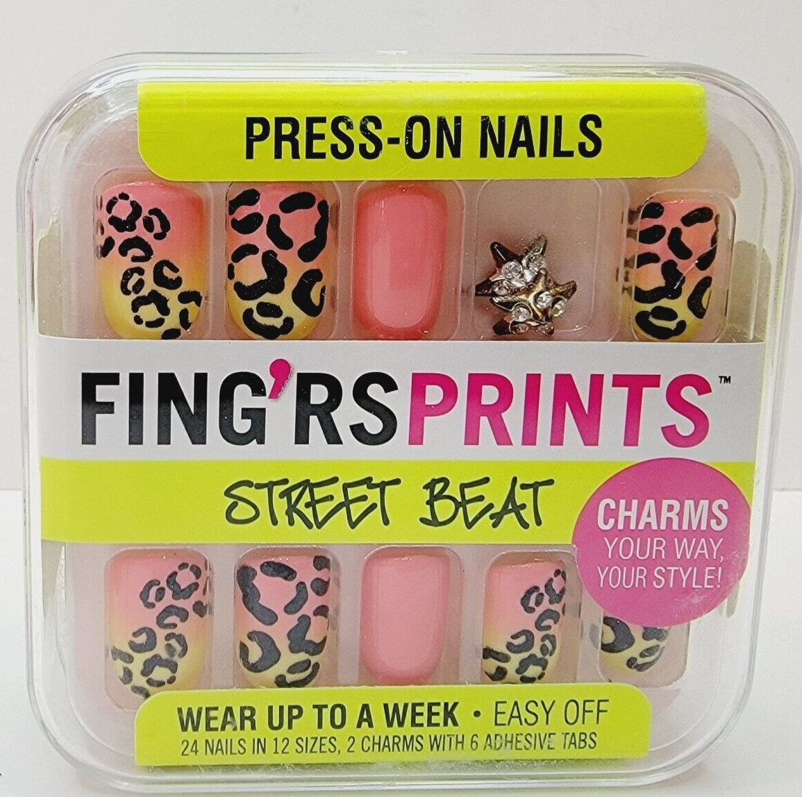 Fing’rs Prints Street Beat Knotty Girl – 1 Neon, 1 Leopard, 1 Block Party Sealed