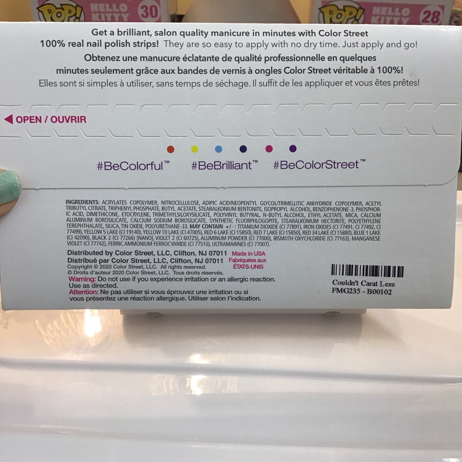Color Street Glitter Nail Polish Strips Couldn’t Carat Less (not retired)